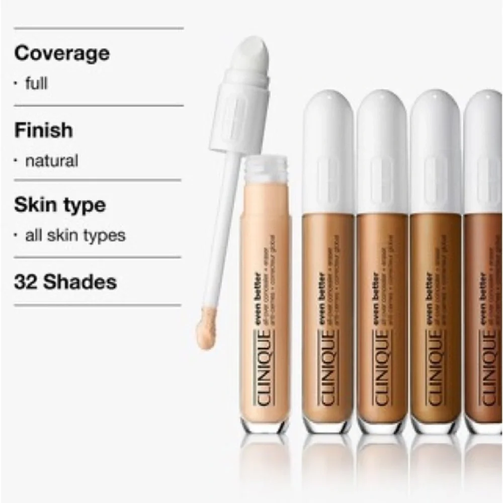 🆕 CLINIQUE Even Better™ All-Over Concealer + Eraser WN 118 Amber